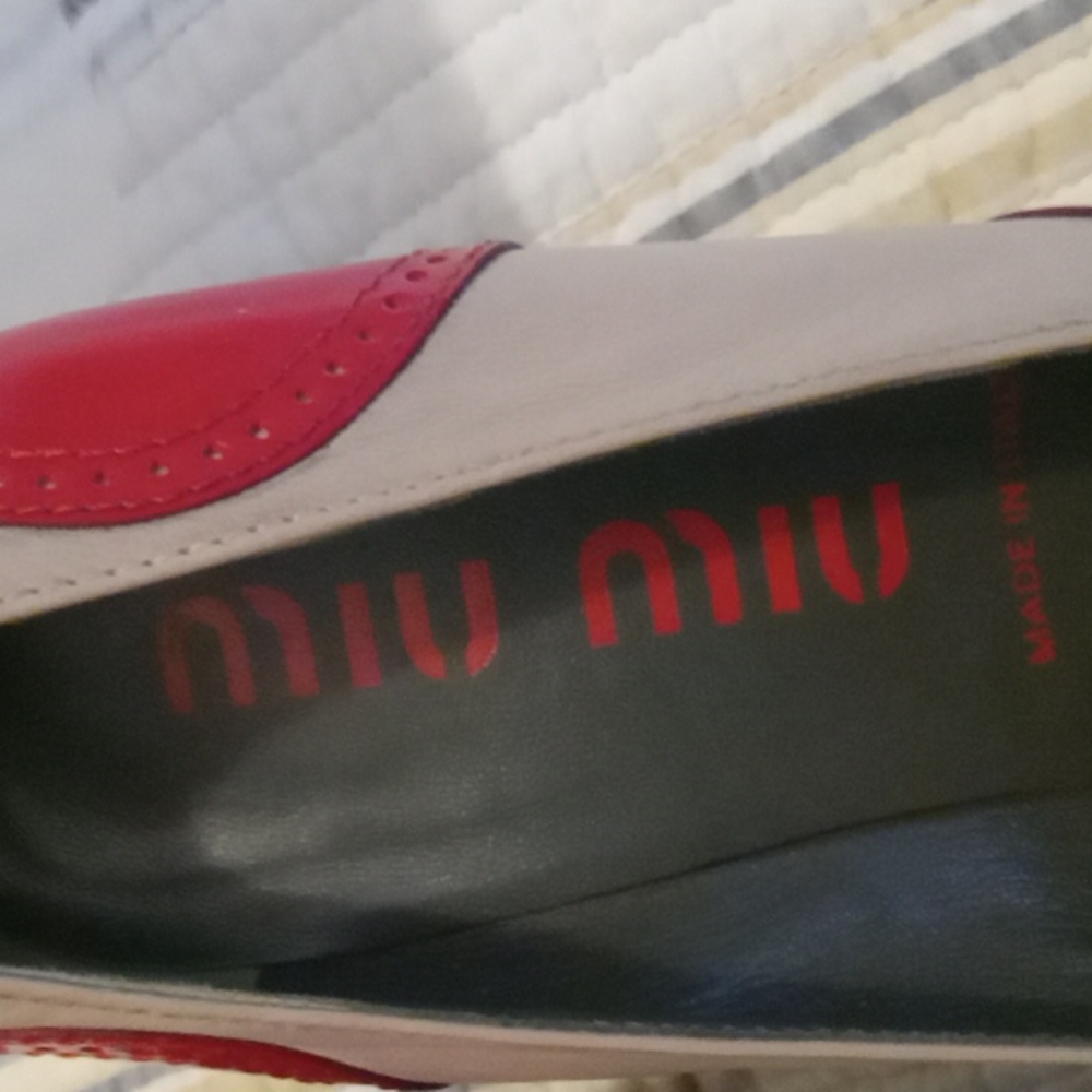 Miu Miu Red And Grey Spectstors - image 3